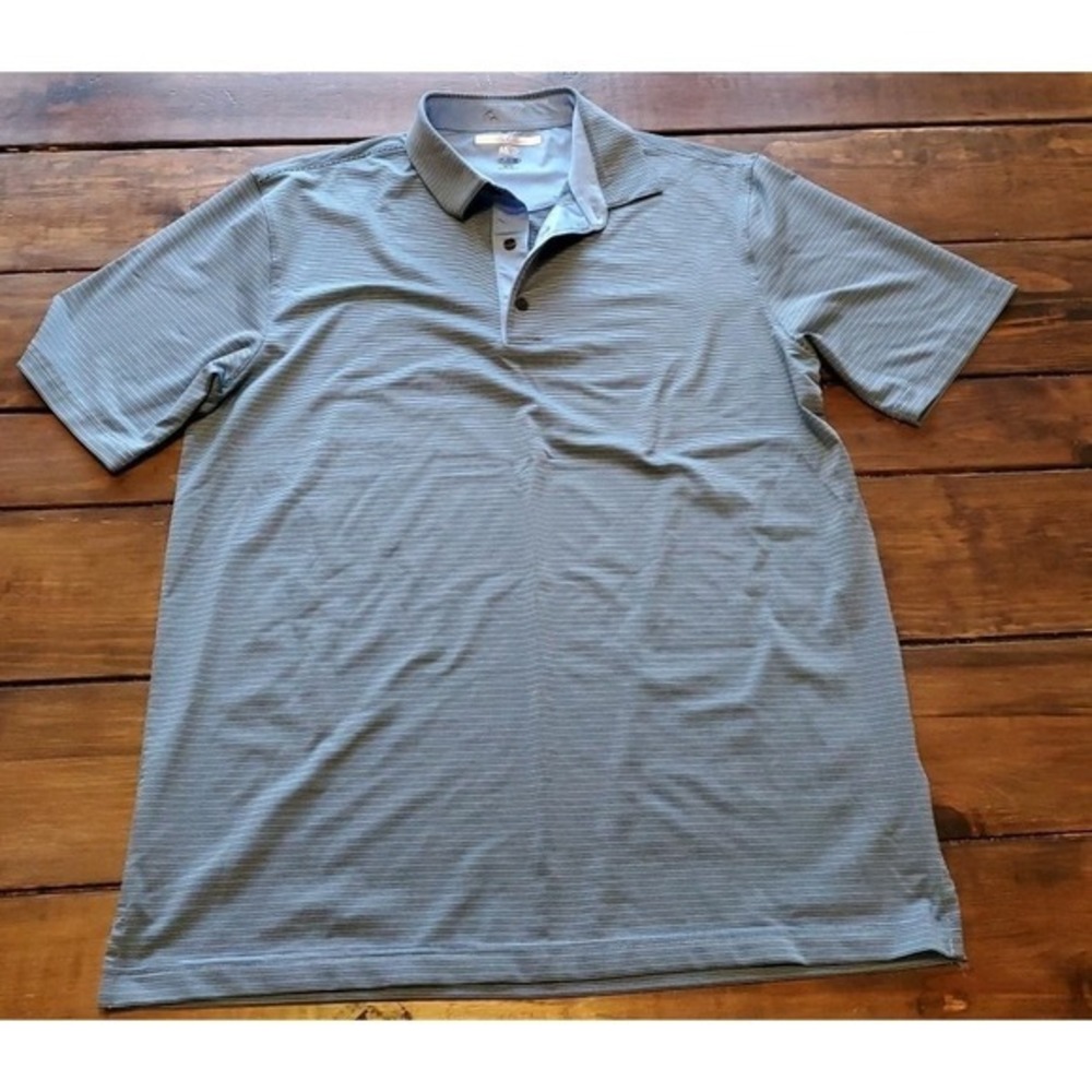 Greg Norman ML75 Polo‎ Men's MEDIUM Blue Golf Polo Shirt